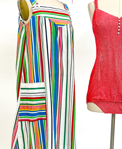 1960s Terry Cloth Swim Suit Cover-up