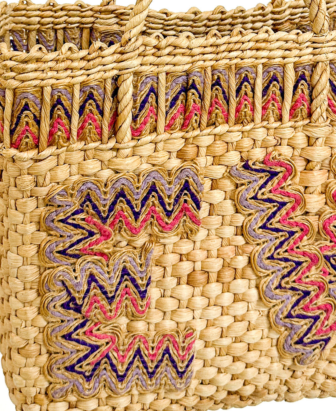 1960s' Straw 'EV' Beach Tote