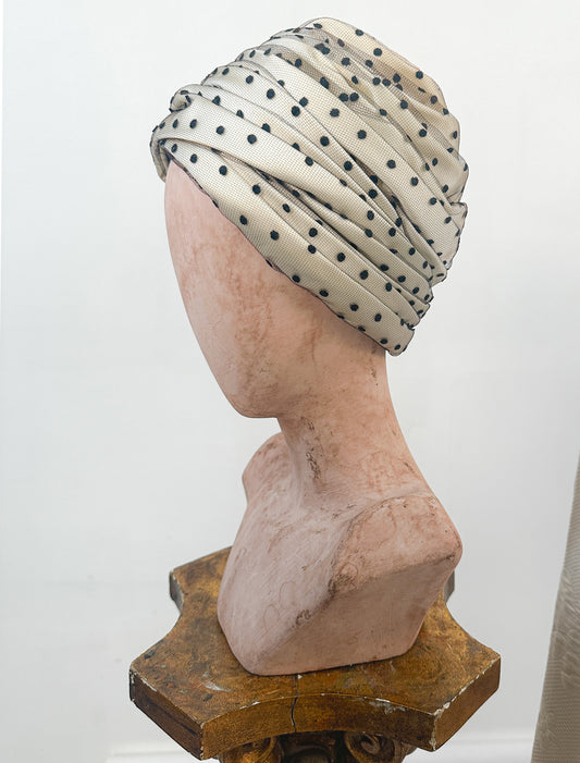 1960s Polka Dot Turban