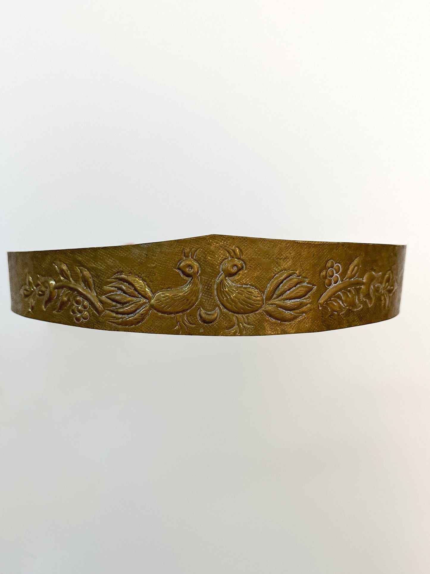 1970s Bronze Victorian Revival Waist Cincher / Waist 25 – 29