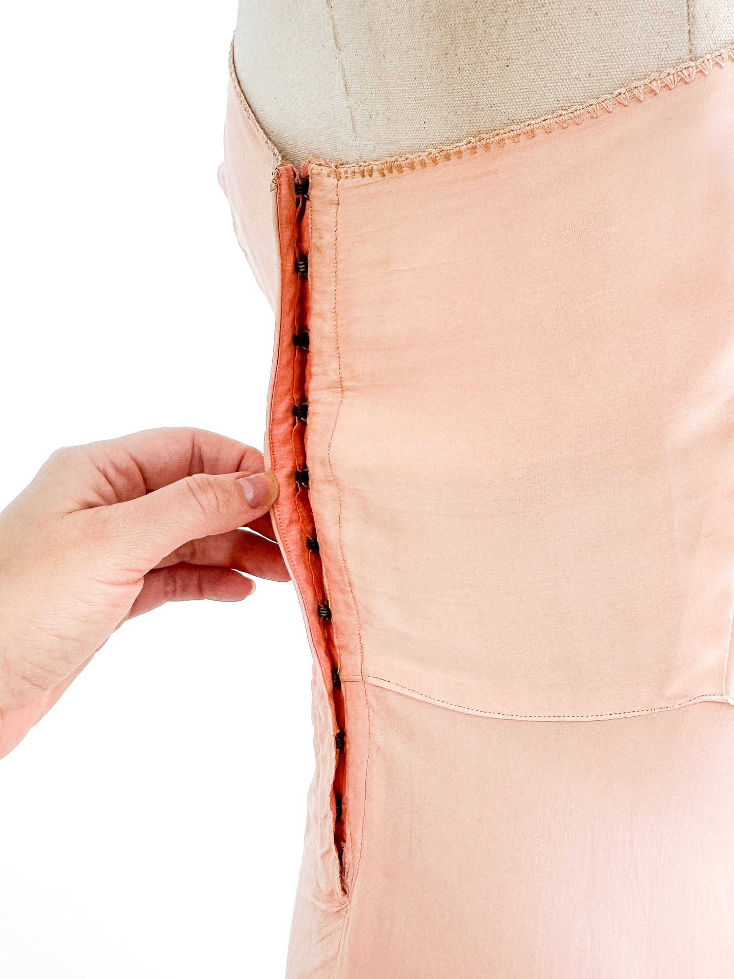 1930-40s Slip with Floral Appliqué / Small