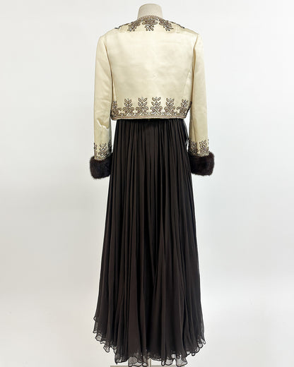1960s The Winter Gala Gown with Jacket