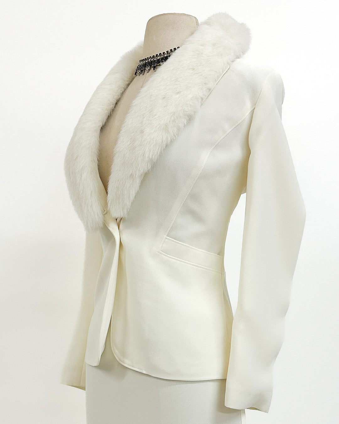 1980s 'The White Russian' Suit / Medium