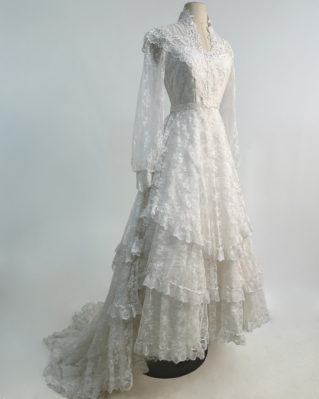 1970s 'The Eternal Vow' Wedding Gown / X-Small