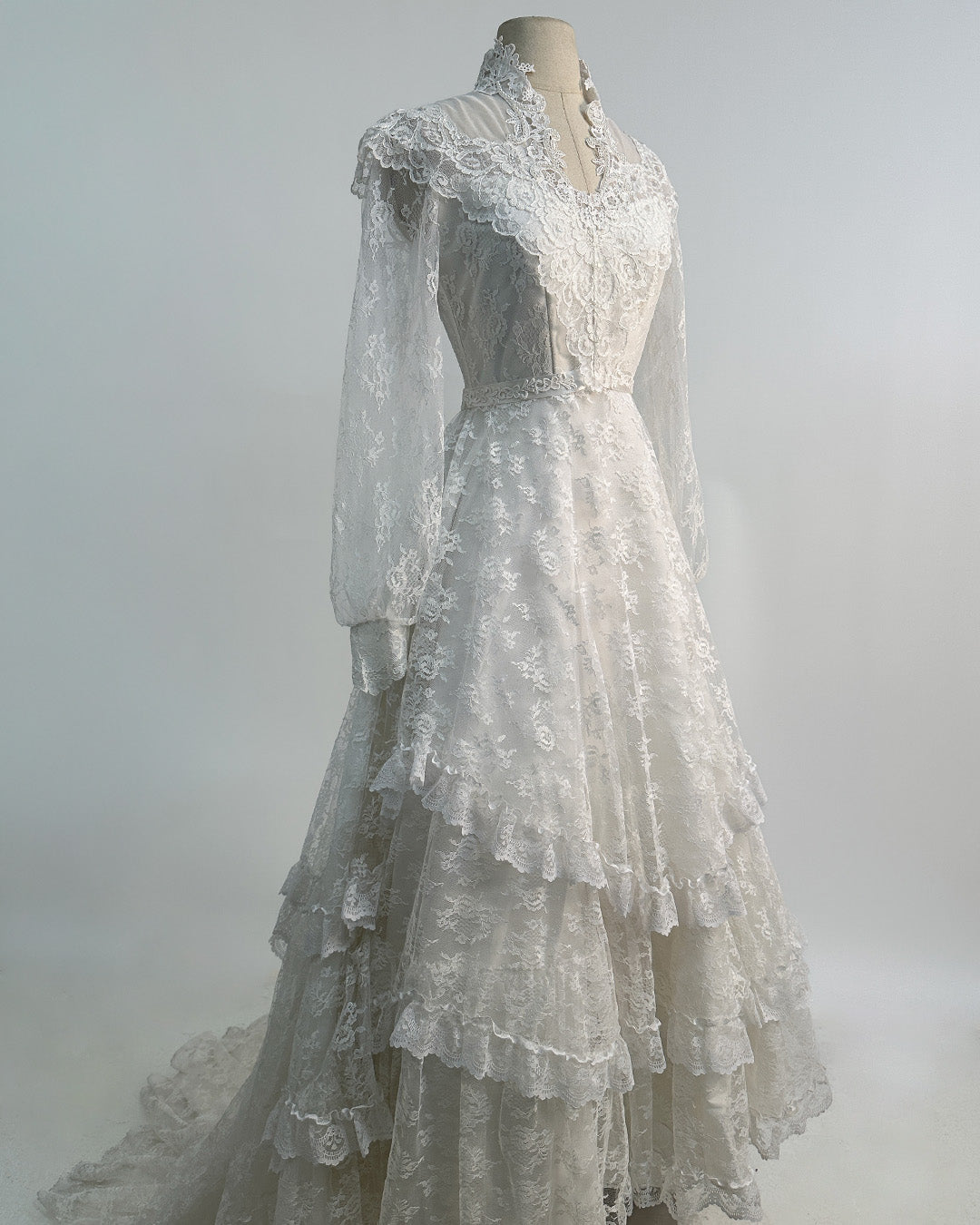 1970s 'The Eternal Vow' Wedding Gown / X-Small