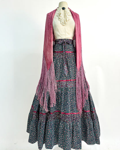 1970s 'The Enchanted Meadow' Gunne Sax Skirt / Medium