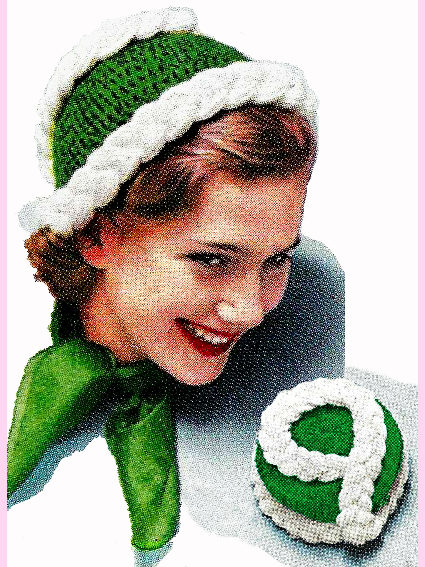 1950s Queenie Beanie  - Crochet PDF Pattern