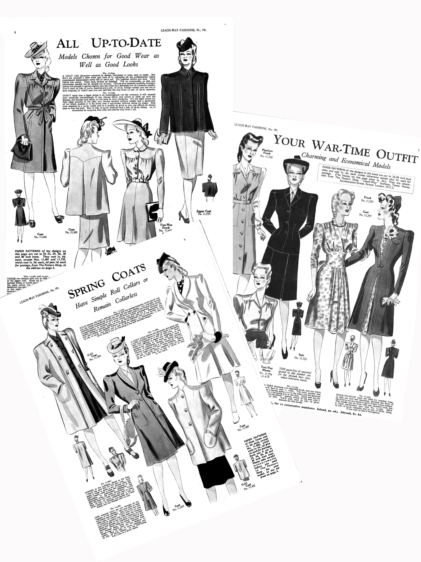 FREE 1940s Leach-Way Frocks & Coats Magazine
