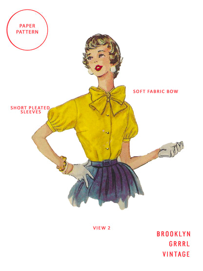 PAPER Pattern 1950's Blouses / Multiple Sizes