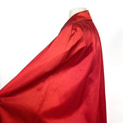 1930-40s Red Satin Cape by Aquatogs  / OSFM