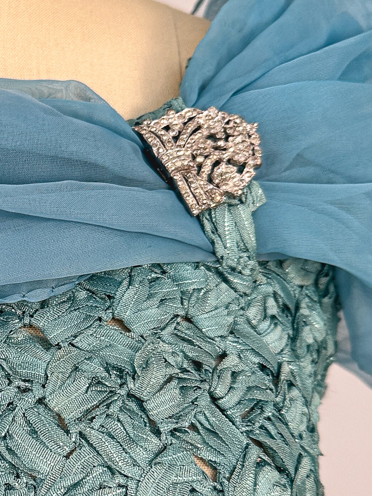 1930s Art Deco Silver Paste Dress or Shoe Clips