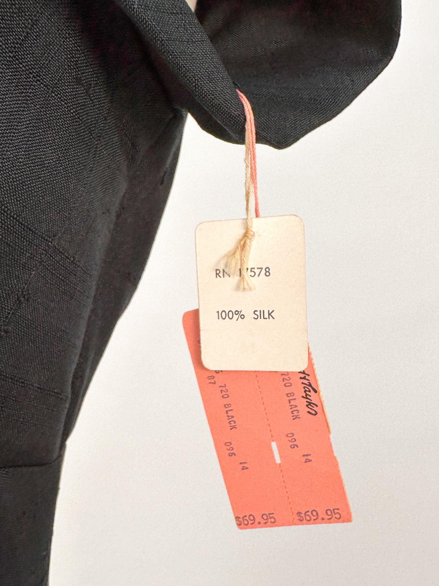 1950s Fabulously Stunning Silk LBD / Waist 28