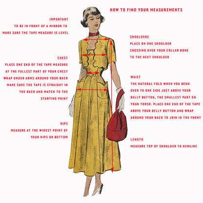 PDF Pattern - 1950s Blouses / Multiple Sizes