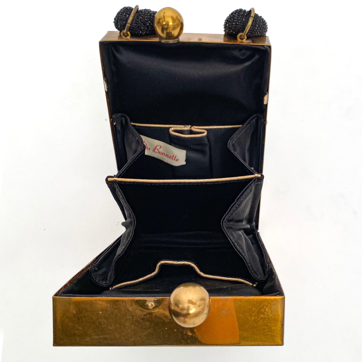 1940s Micro Beaded Evening Bag with Roped Handle