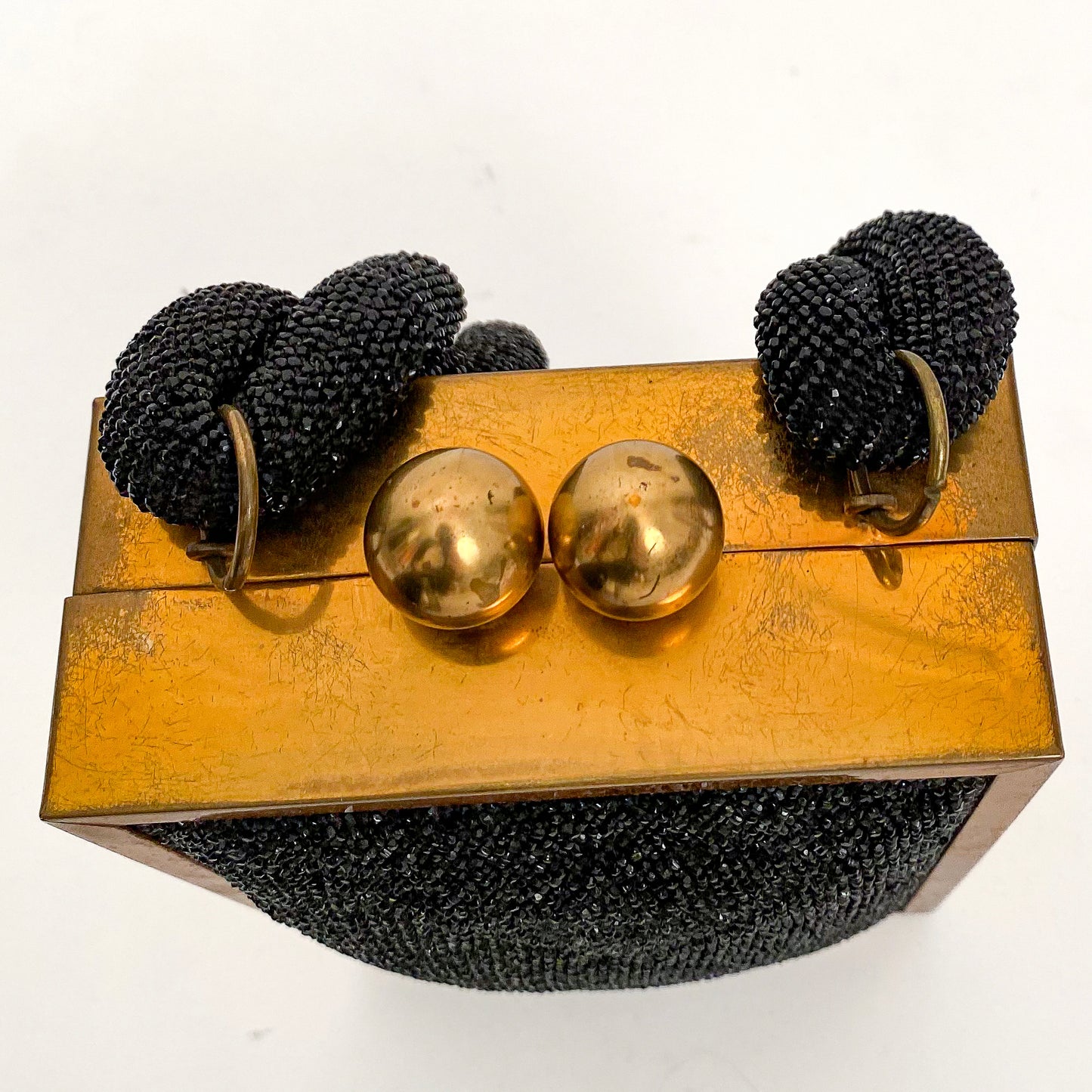 1940s Micro Beaded Evening Bag with Roped Handle