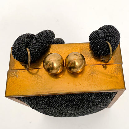 1940s Micro Beaded Evening Bag with Roped Handle