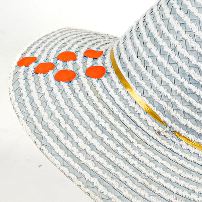 1950s Blue Straw Hat Made in Italy