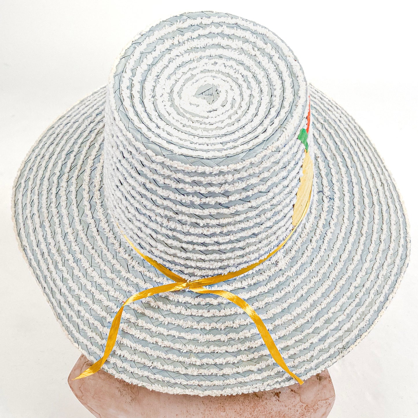 1950s Blue Straw Hat Made in Italy