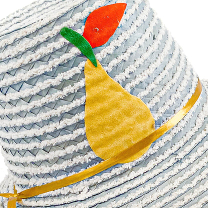 1950s Blue Straw Hat Made in Italy