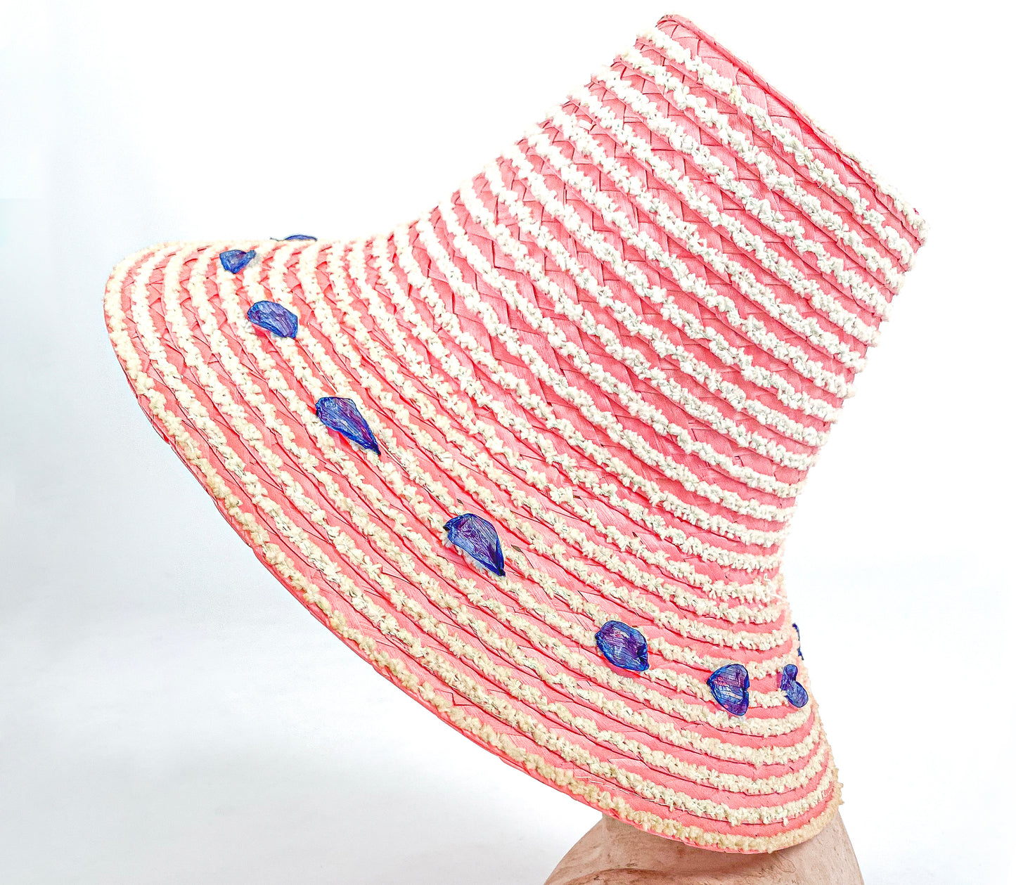 1950s Pink Straw Hat Made in Italy