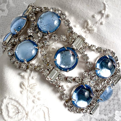 1950s Rhinestone and Matching Earring Set