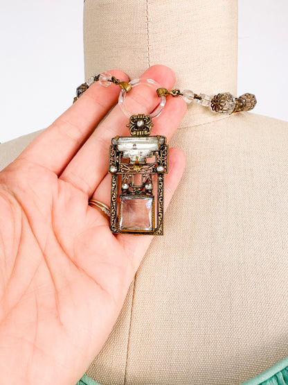 1920-30s Crystal Art Nouveau Necklace