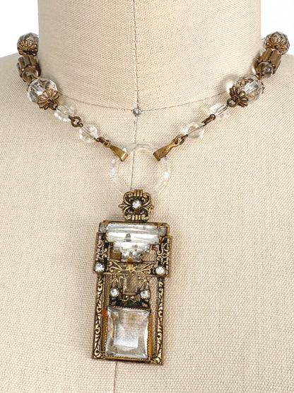 1920-30s Crystal Art Nouveau Necklace