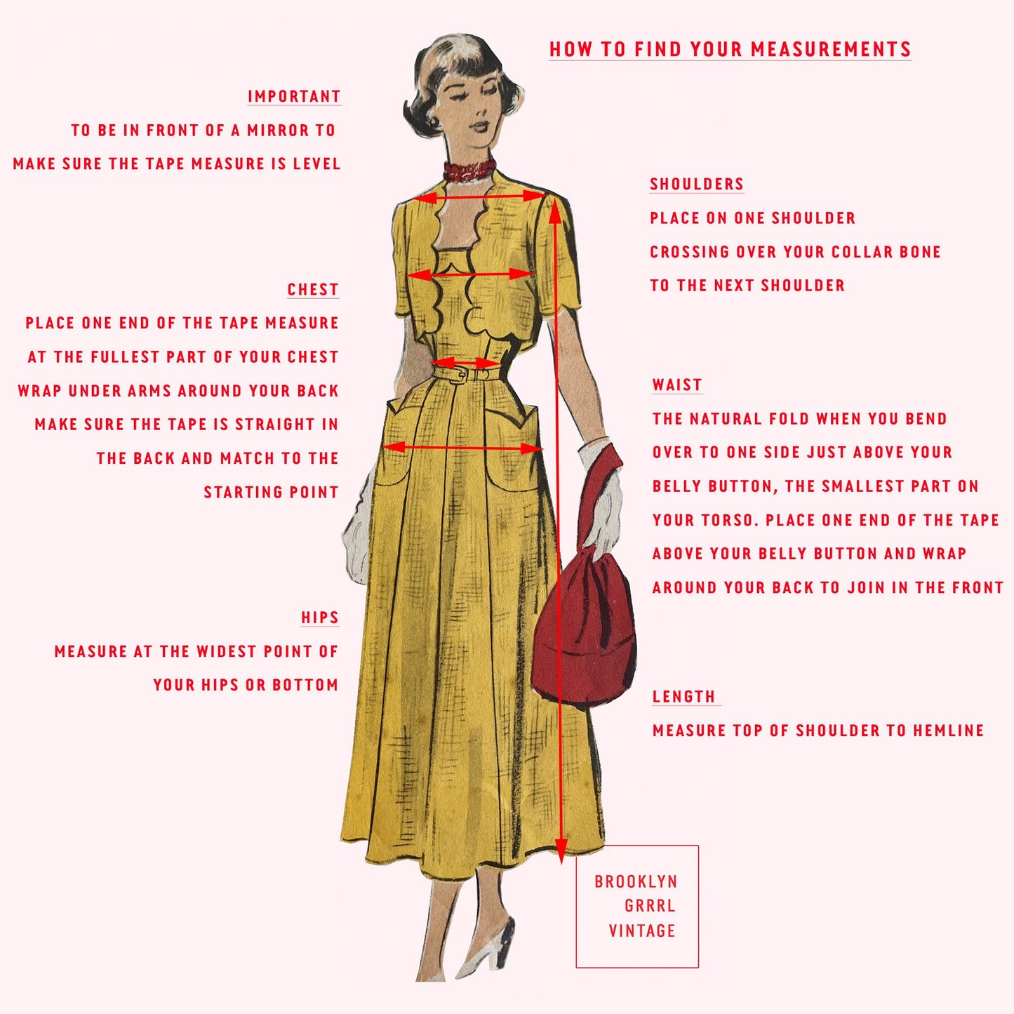 PDF Pattern - 1950's Fit and Flare Party Dress / Bust 32