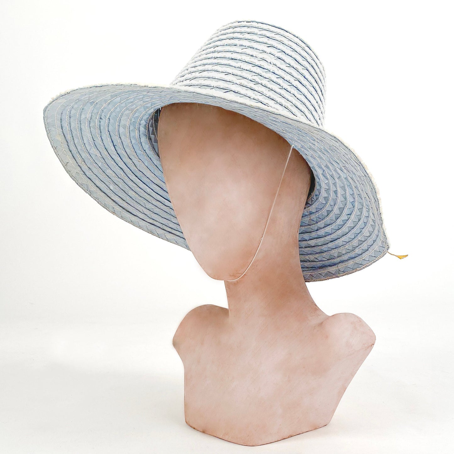 1950s Blue Straw Hat Made in Italy