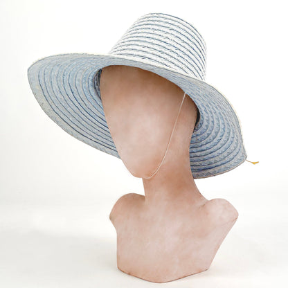 1950s Blue Straw Hat Made in Italy