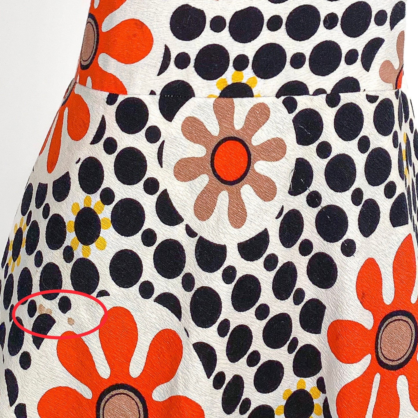 1960s Mod Polka Dot Playsuit / Waist 30