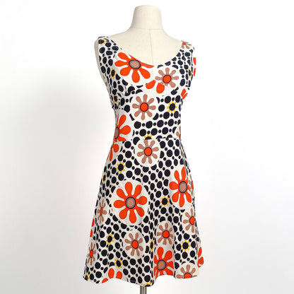 1960s Mod Polka Dot Playsuit / Waist 30