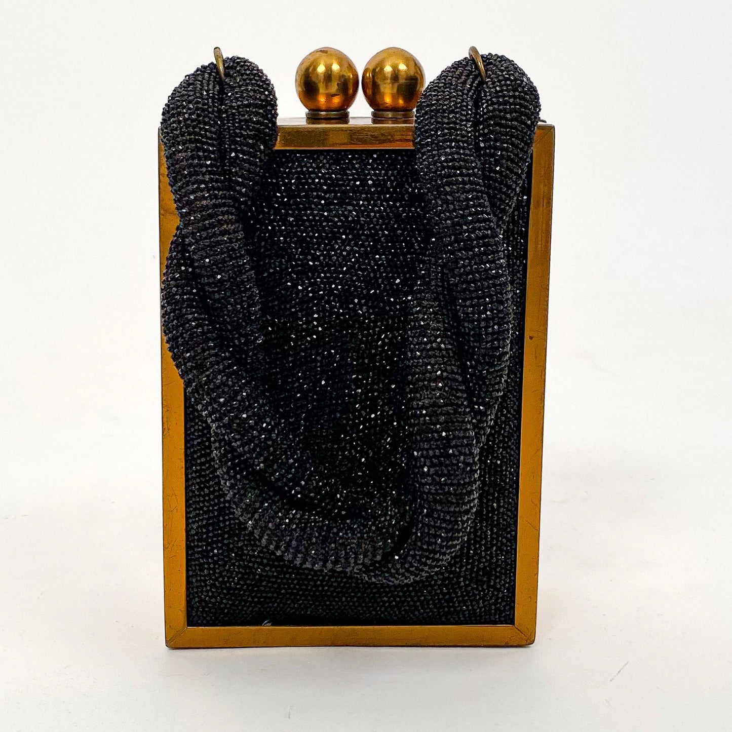 1940s Micro Beaded Evening Bag with Roped Handle
